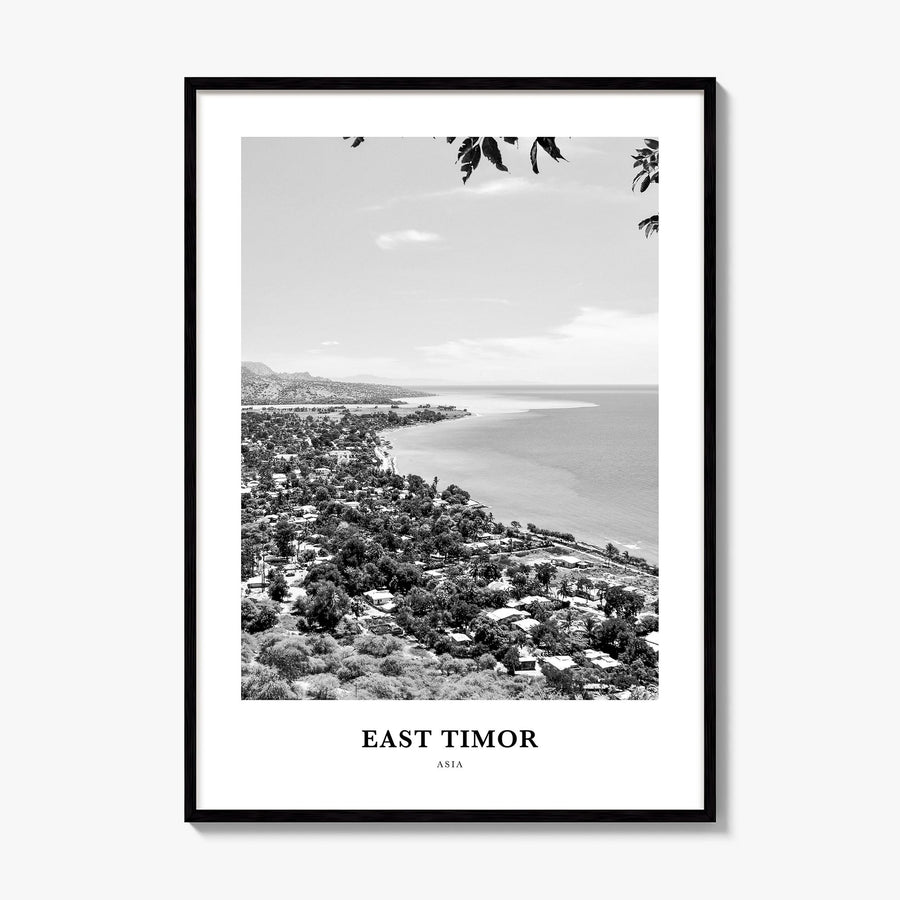 East Timor Classic Poster, framed poster mockup