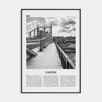 Easton Poster None / 8x12 in Nbourhood Travel B&W Poster