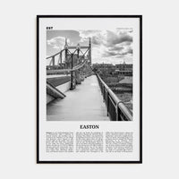 Easton Poster Black Wood / 8x12 in Nbourhood Travel B&W Poster