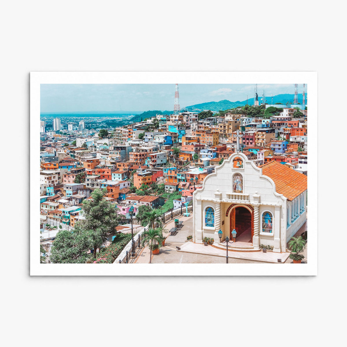 Ecuador Photo Poster, print only (unframed), white border