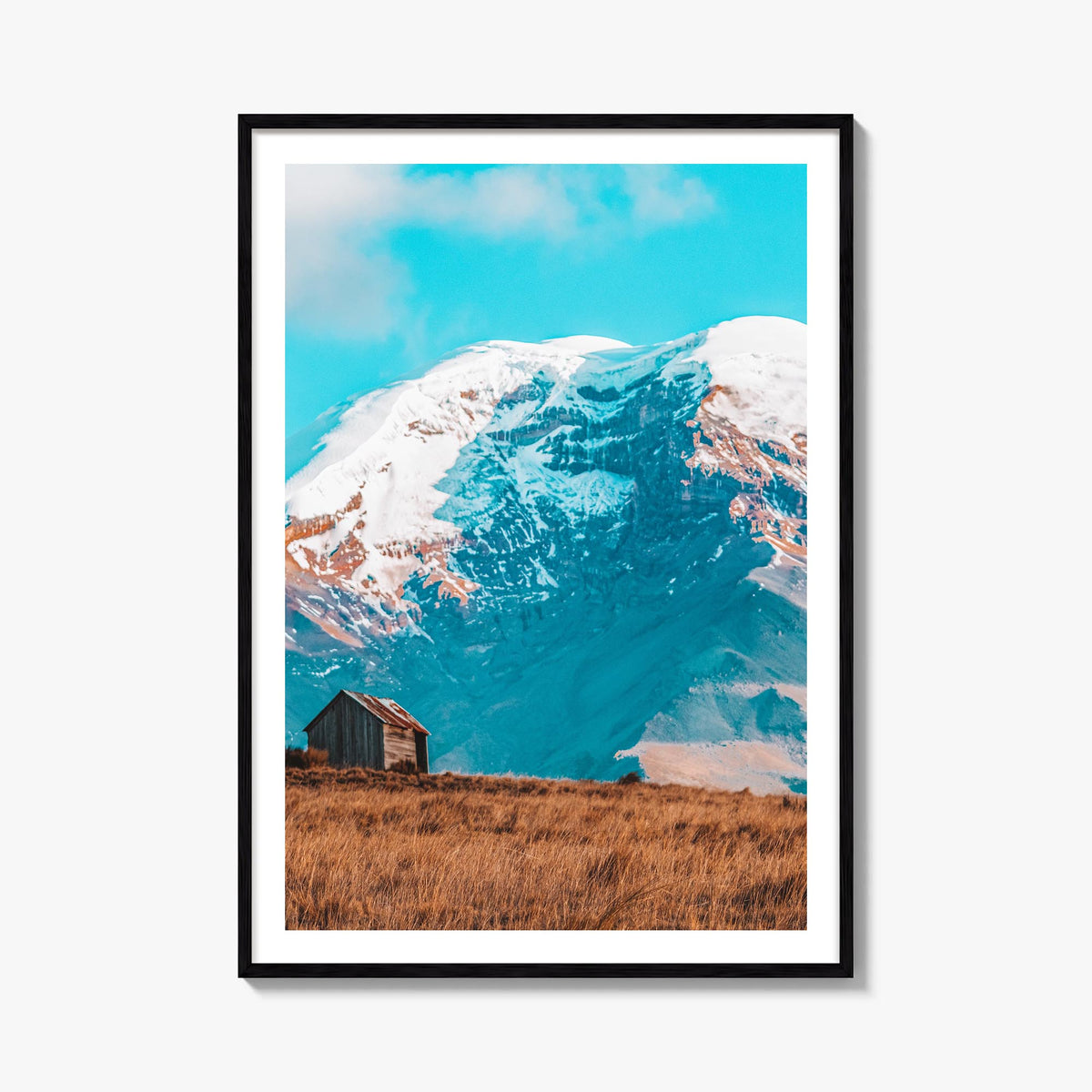 Ecuador no. 1 colorful photo poster of South America – vertical wall art, unframed print shown in interior mockup