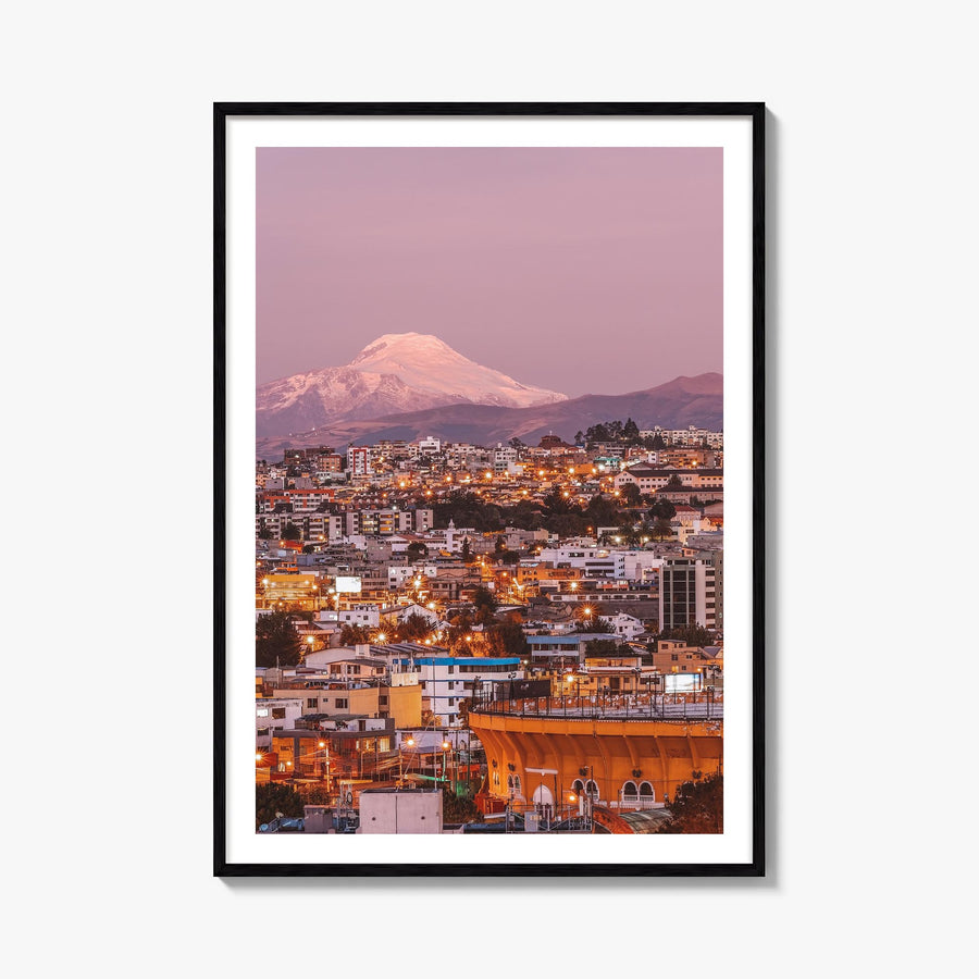 Ecuador no. 3 colorful photo poster of South America – vertical wall art, unframed print shown in interior mockup