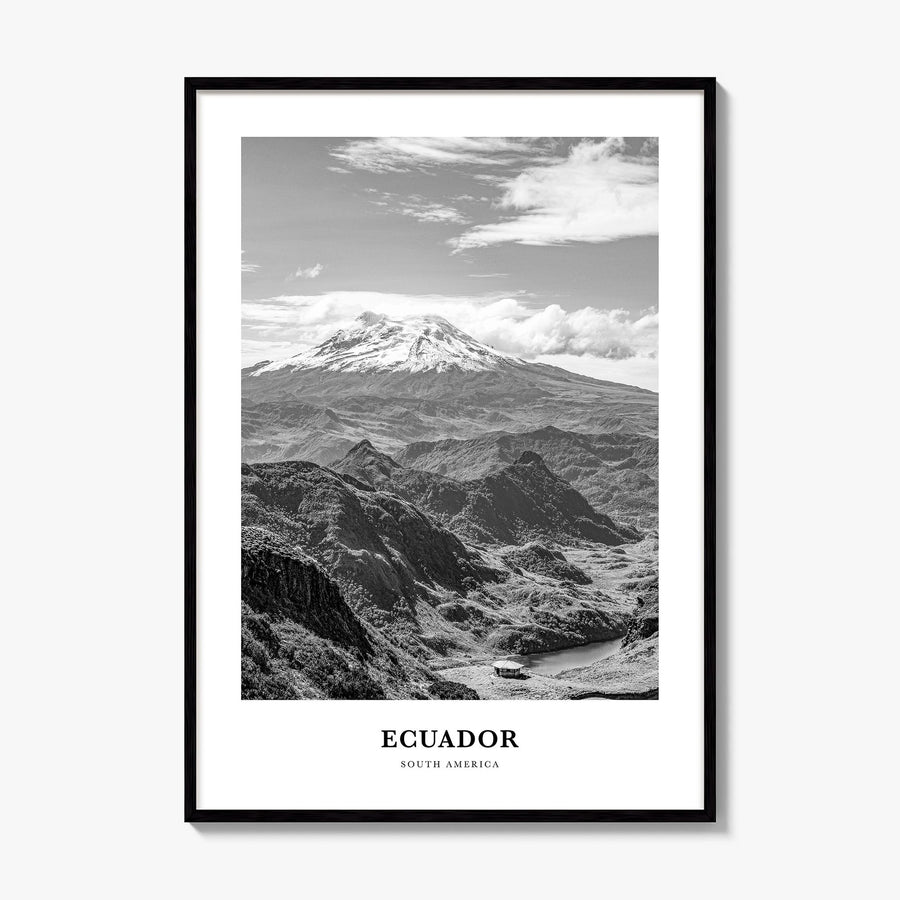 Ecuador Classic No 1 Poster, framed poster mockup