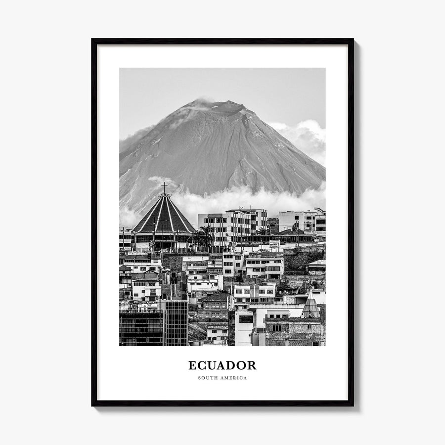 Ecuador Classic No 2 Poster, framed poster mockup
