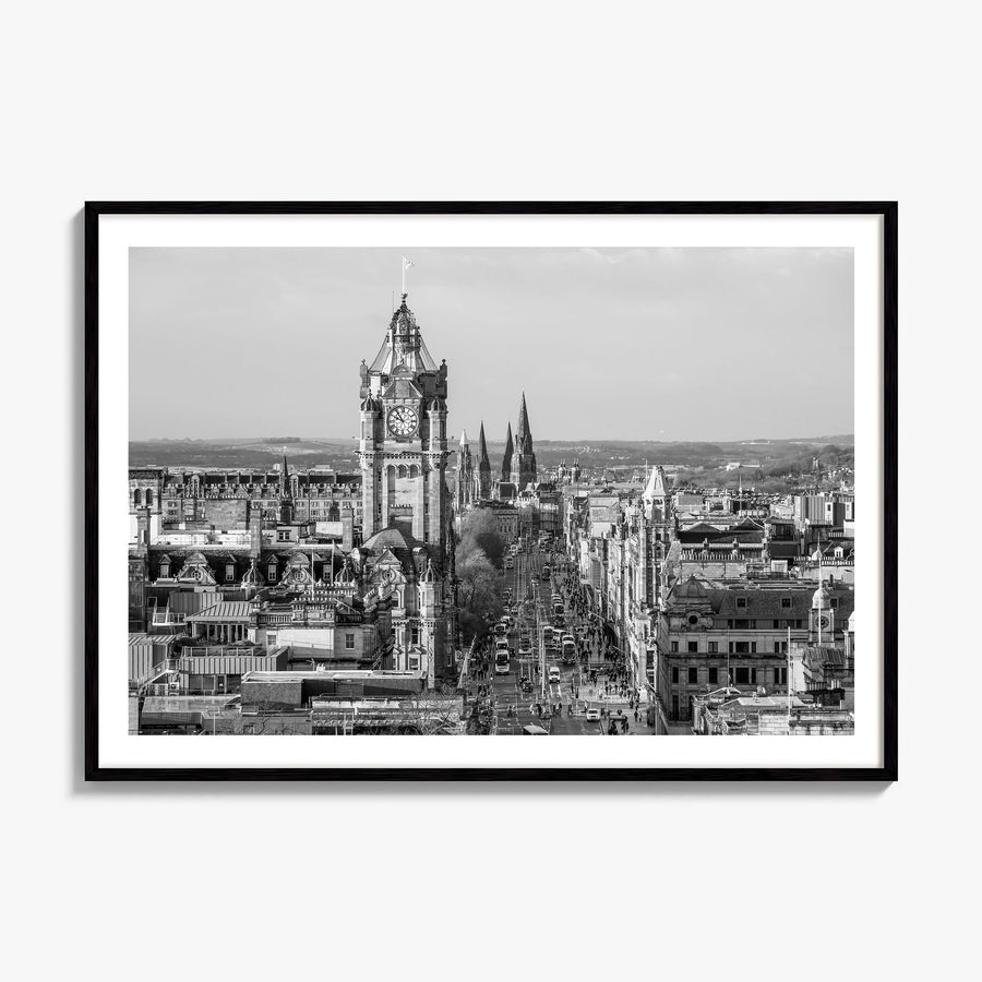 Edinburgh Photo Poster, framed poster mockup, white border