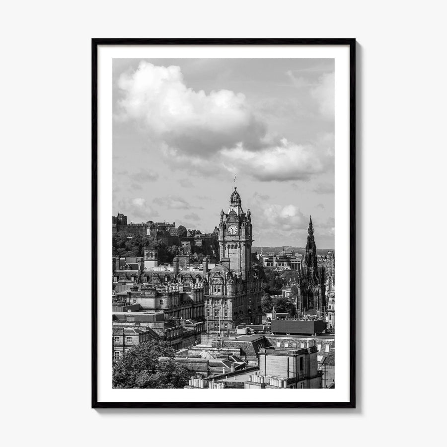 Edinburgh Photo Poster, framed poster mockup, white border