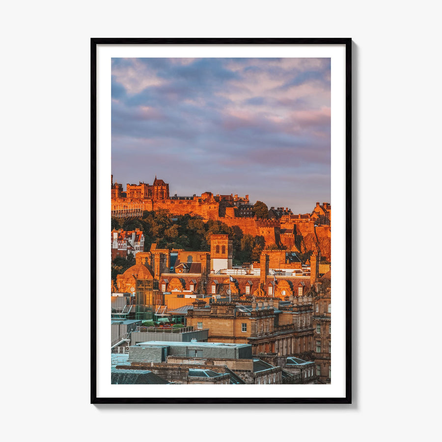 Edinburgh Photo Poster, framed poster mockup, white border