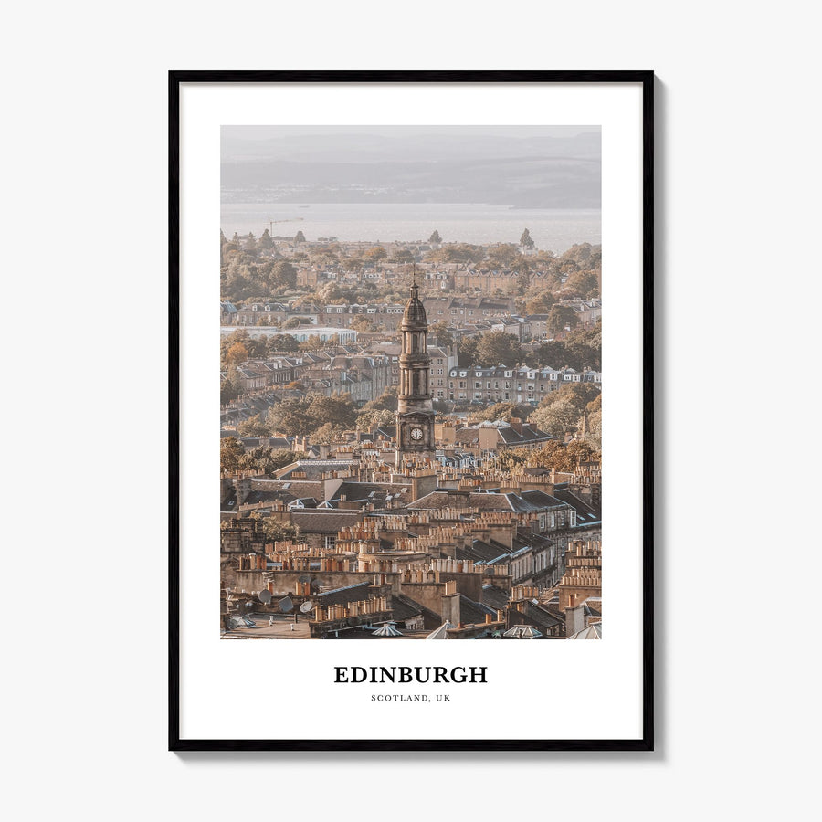 Edinburgh Classic Poster, framed poster mockup