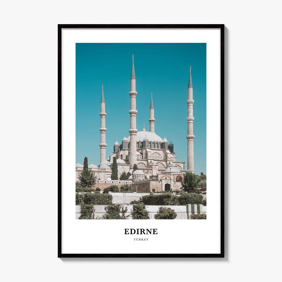 Edirne Classic Poster, framed poster mockup
