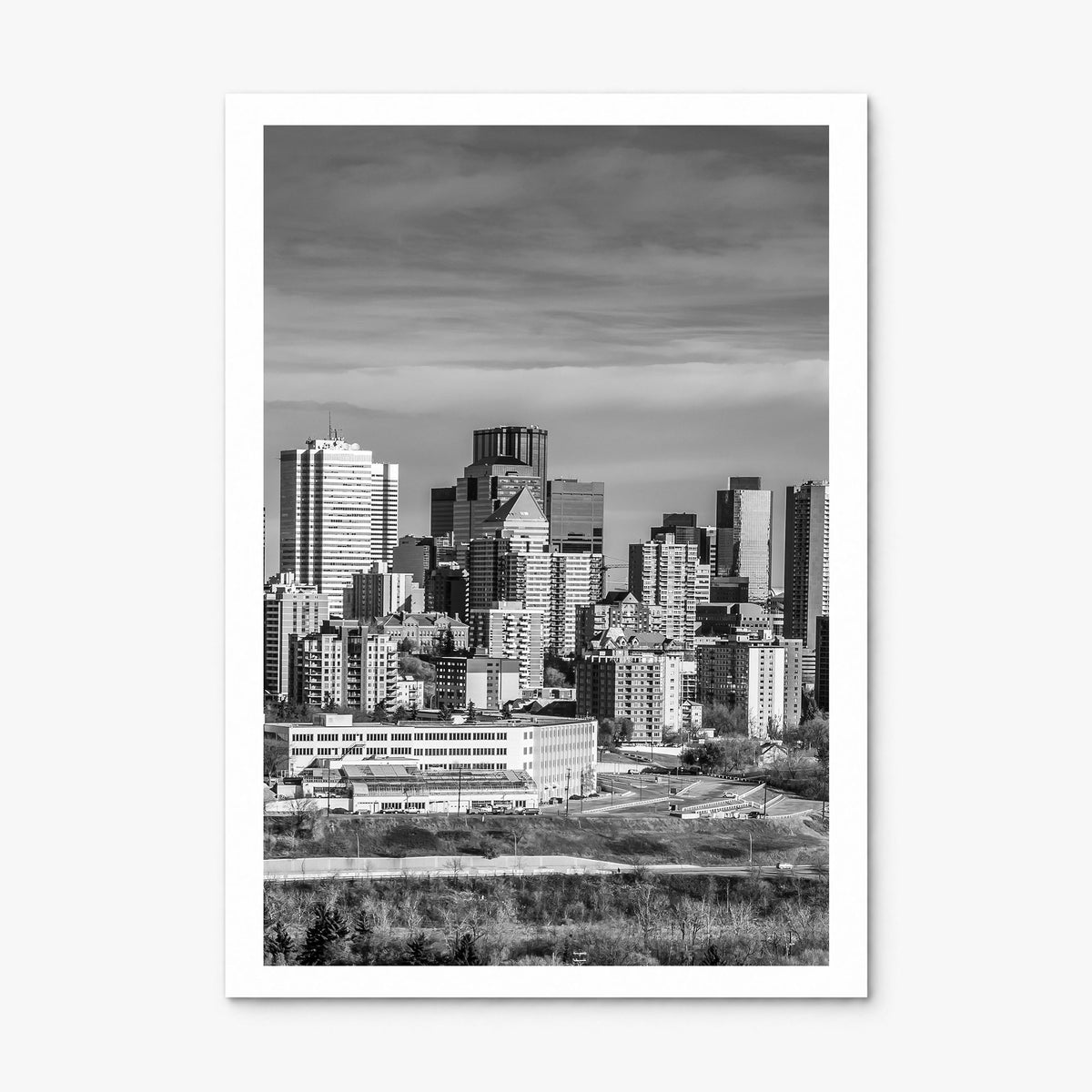 Edmonton Photo Poster, print only (unframed), white border