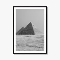 Egypt black & white photo poster of Africa – vertical wall art, unframed print shown in interior mockup