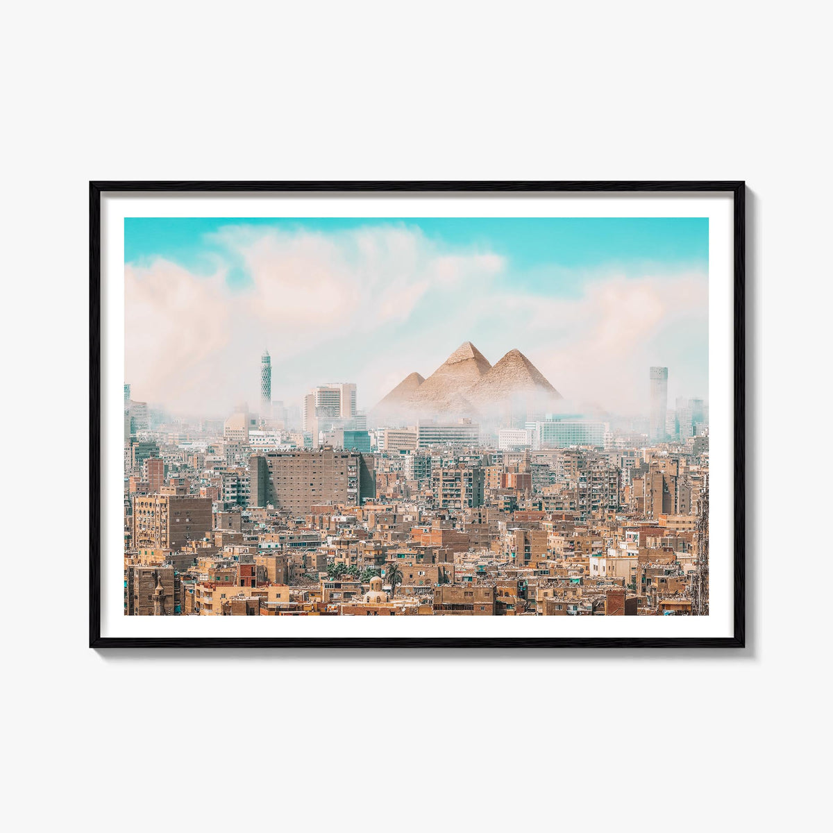 Egypt colorful photo poster of Africa – horizontal wall art, unframed print shown in interior mockup