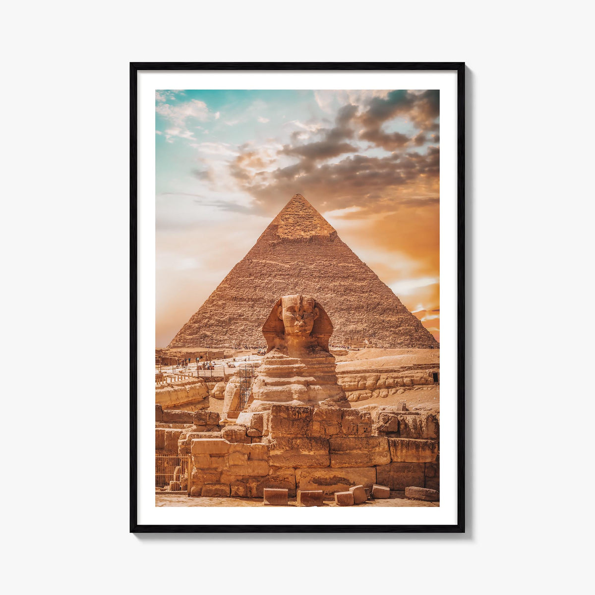 Egypt colorful photo poster of Africa – vertical wall art, unframed print shown in interior mockup
