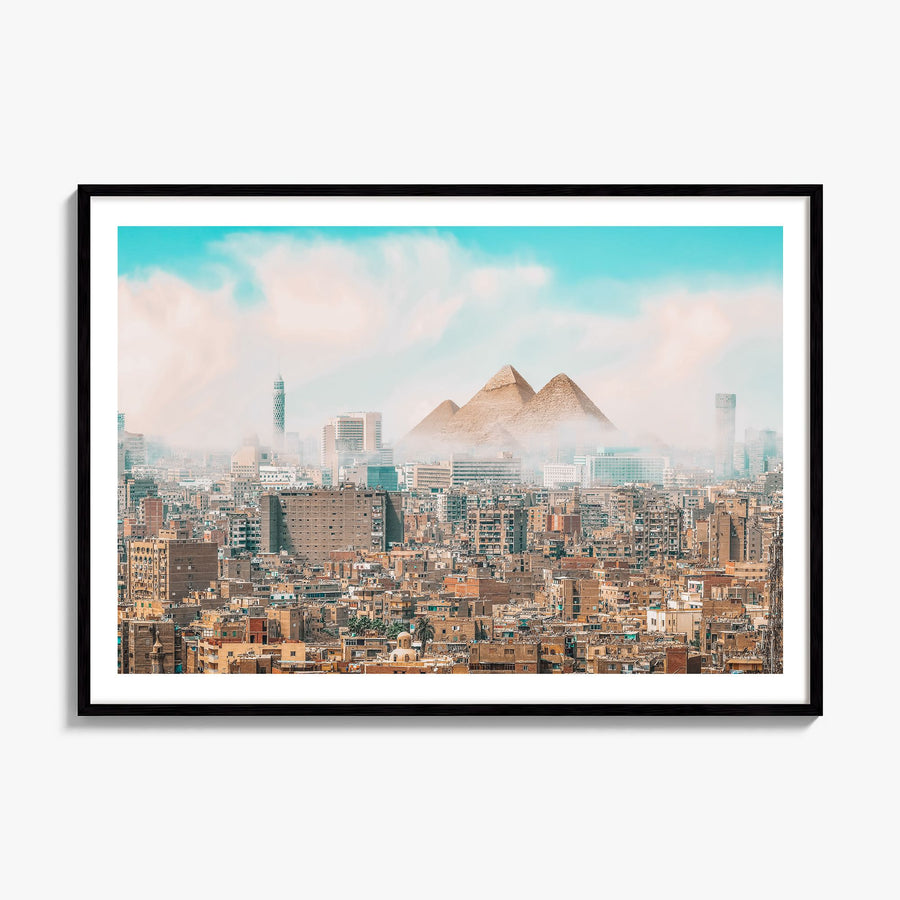 Egypt Photo Poster, framed poster mockup, white border