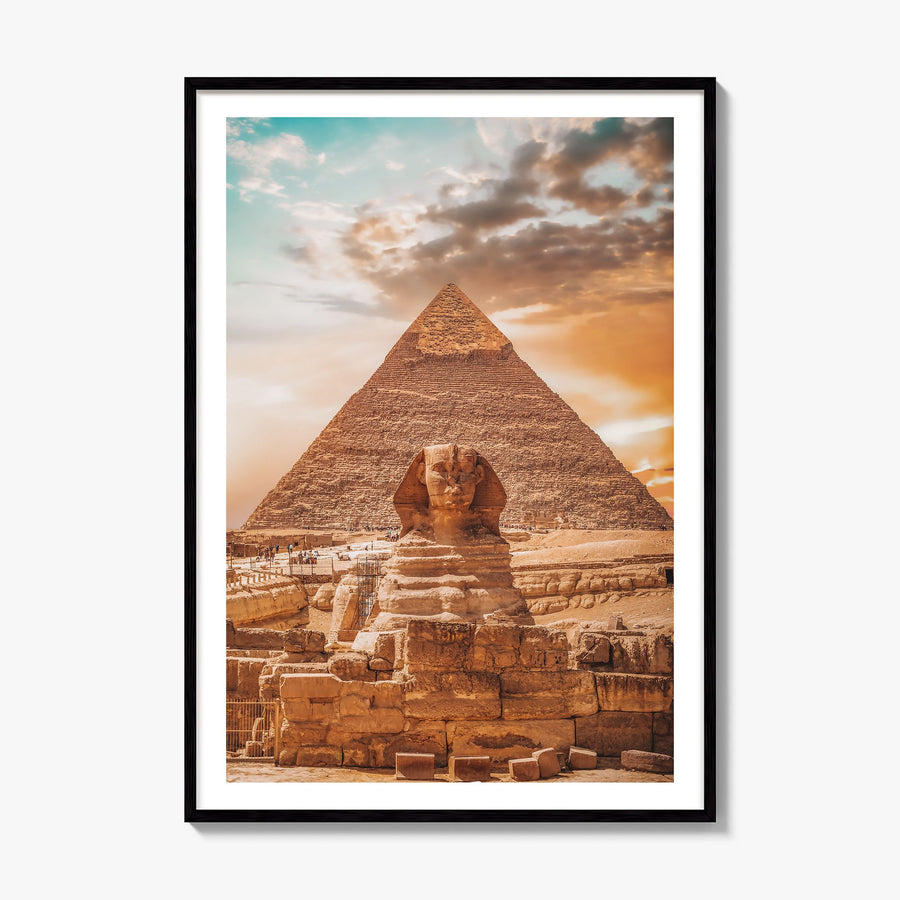 Egypt Photo Poster, framed poster mockup, white border