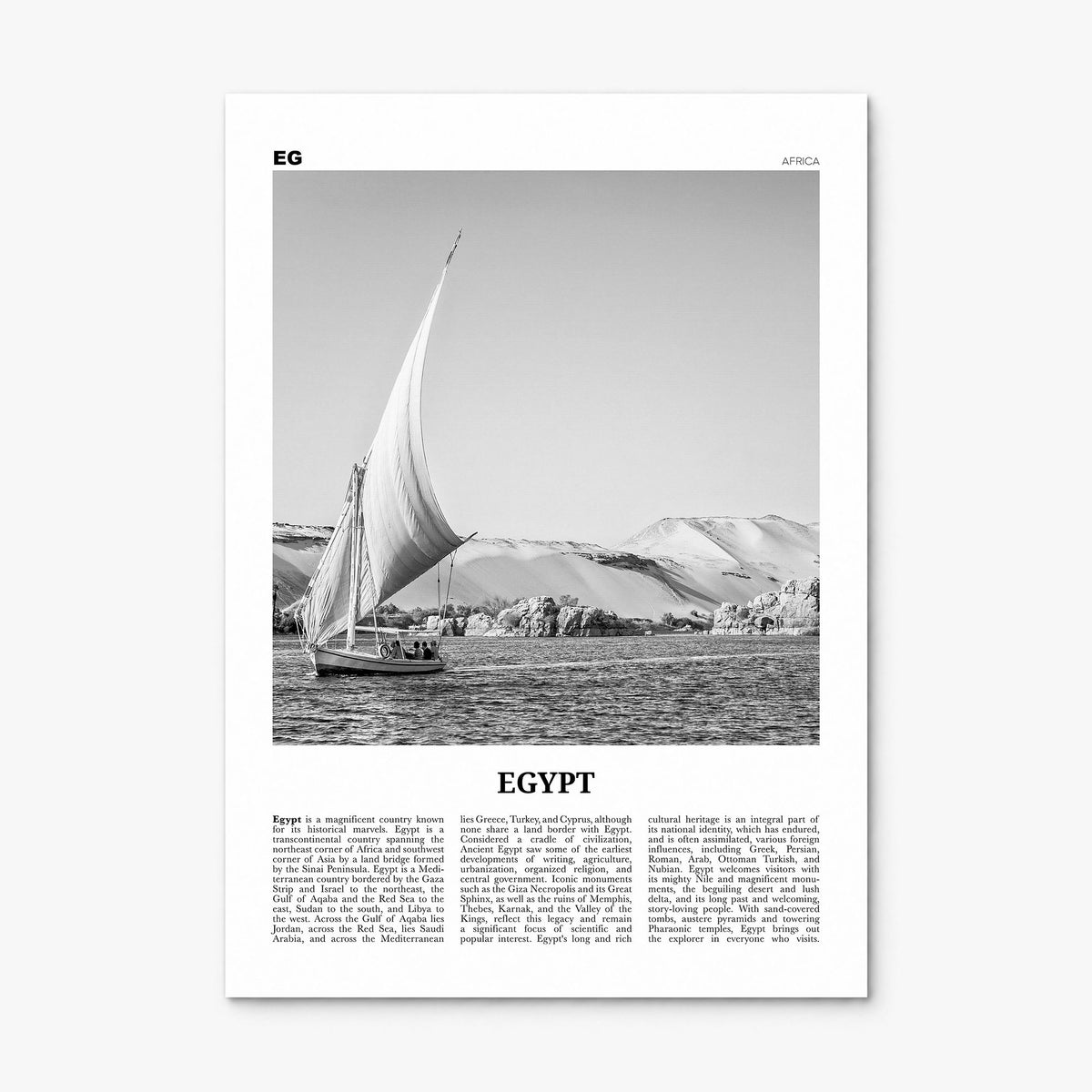 Egypt Newspaper No 1 Poster, print only (unframed)