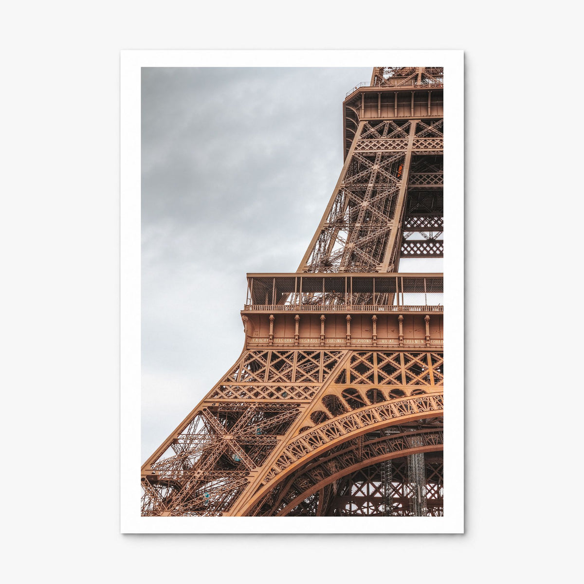 Eiffel Tower Photo No 1 Poster, print only (unframed), white border