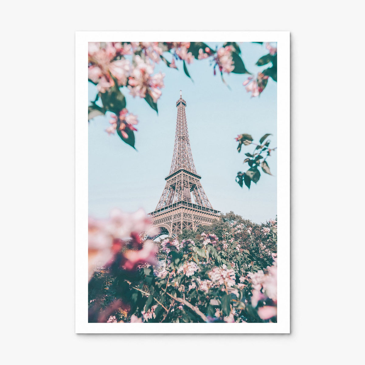Eiffel Tower Photo No 3 Poster, print only (unframed), white border