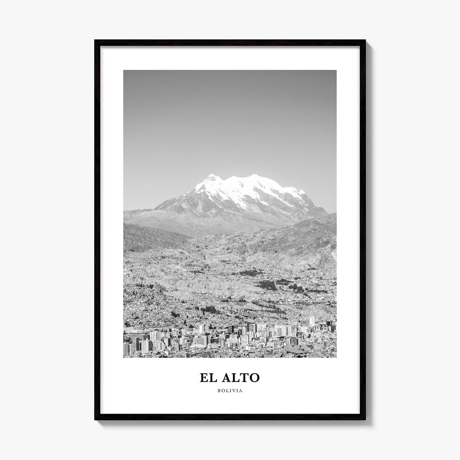 El Alto Classic Poster, framed poster mockup