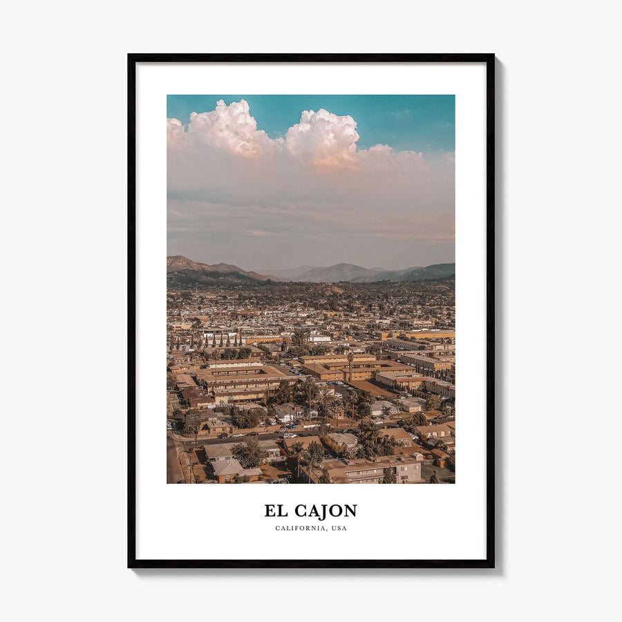 El Cajon Classic Poster, framed poster mockup