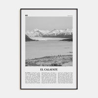 El Calafate Poster None / 8x12 in Nbourhood Travel B&W Poster