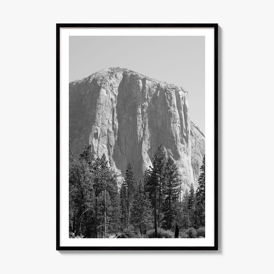 El Capitan Photo Poster, framed poster mockup, white border