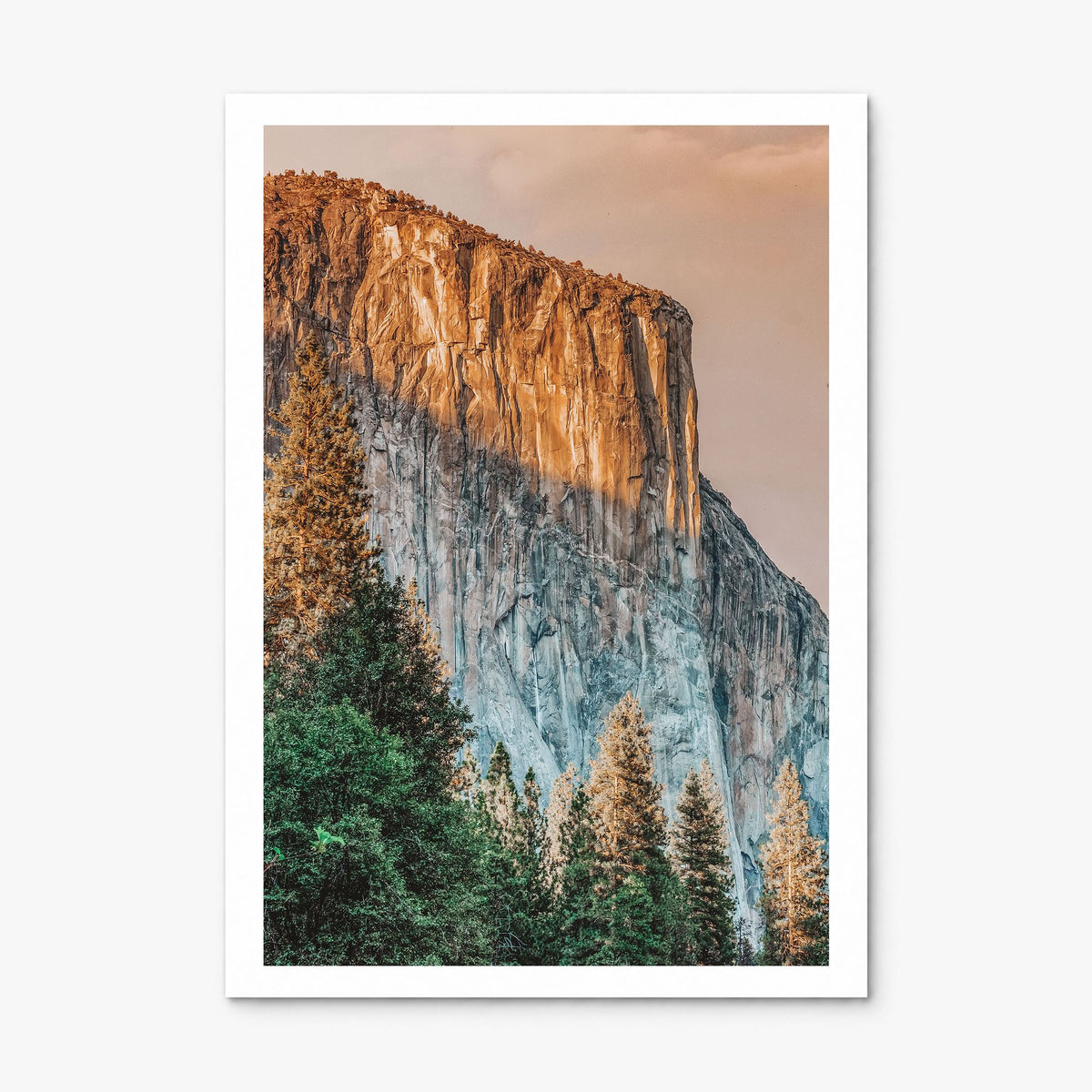 El Capitan Photo Poster, print only (unframed), white border