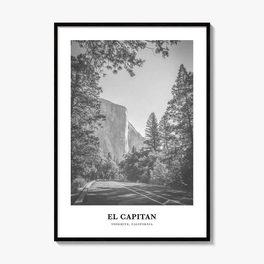El Capitan Classic Poster, framed poster mockup