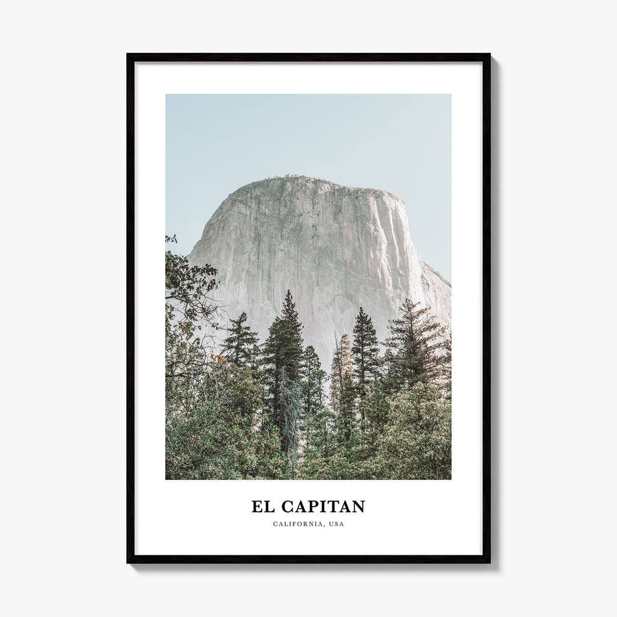 El Capitan Classic Poster, framed poster mockup