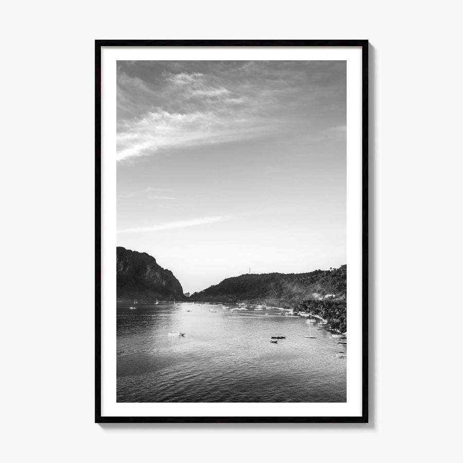 El Nido Photo Poster, framed poster mockup, white border