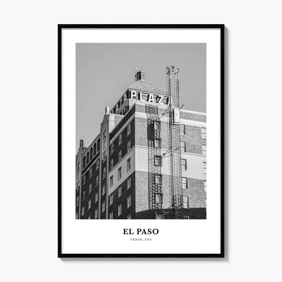 El Paso Classic No 1 Poster, framed poster mockup