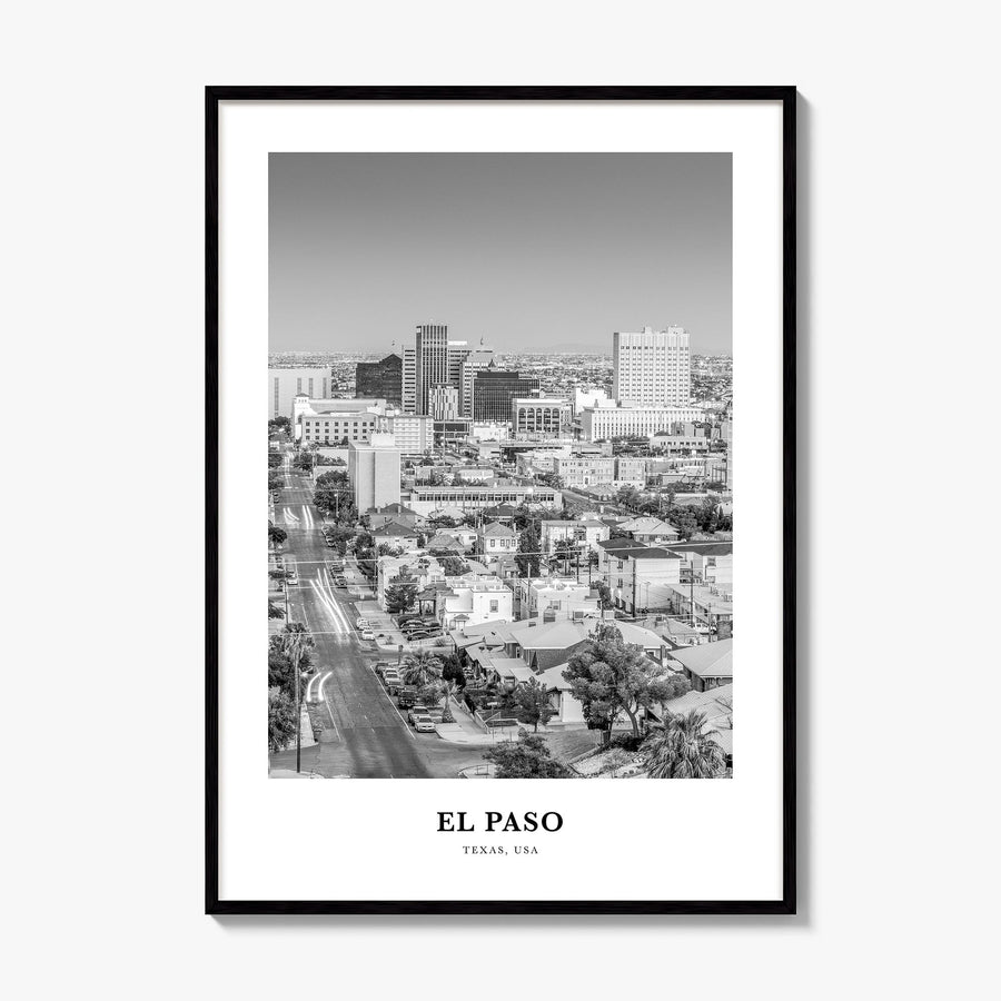 El Paso Classic No 2 Poster, framed poster mockup