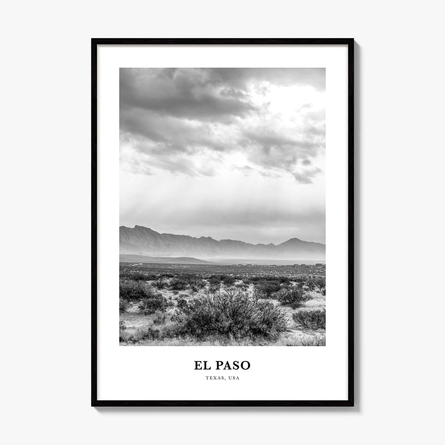 El Paso Classic No 3 Poster, framed poster mockup