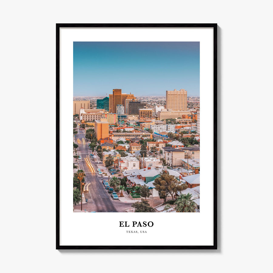 El Paso Classic No 1 Poster, framed poster mockup