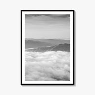 El Salvador black & white photo poster of Central America – vertical wall art, unframed print shown in interior mockup
