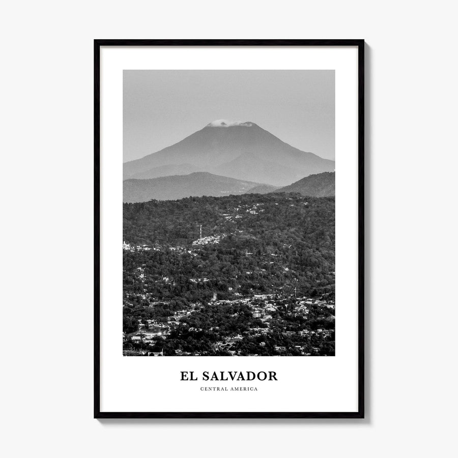 El Salvador Classic No 1 Poster, framed poster mockup