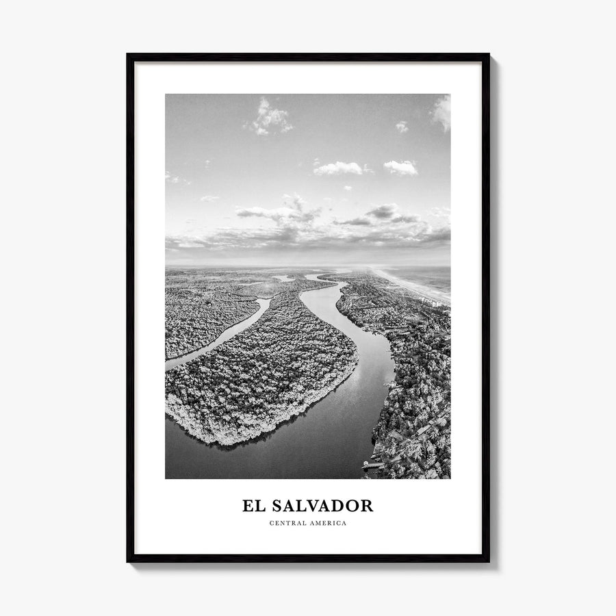 El Salvador Classic No 2 Poster, framed poster mockup