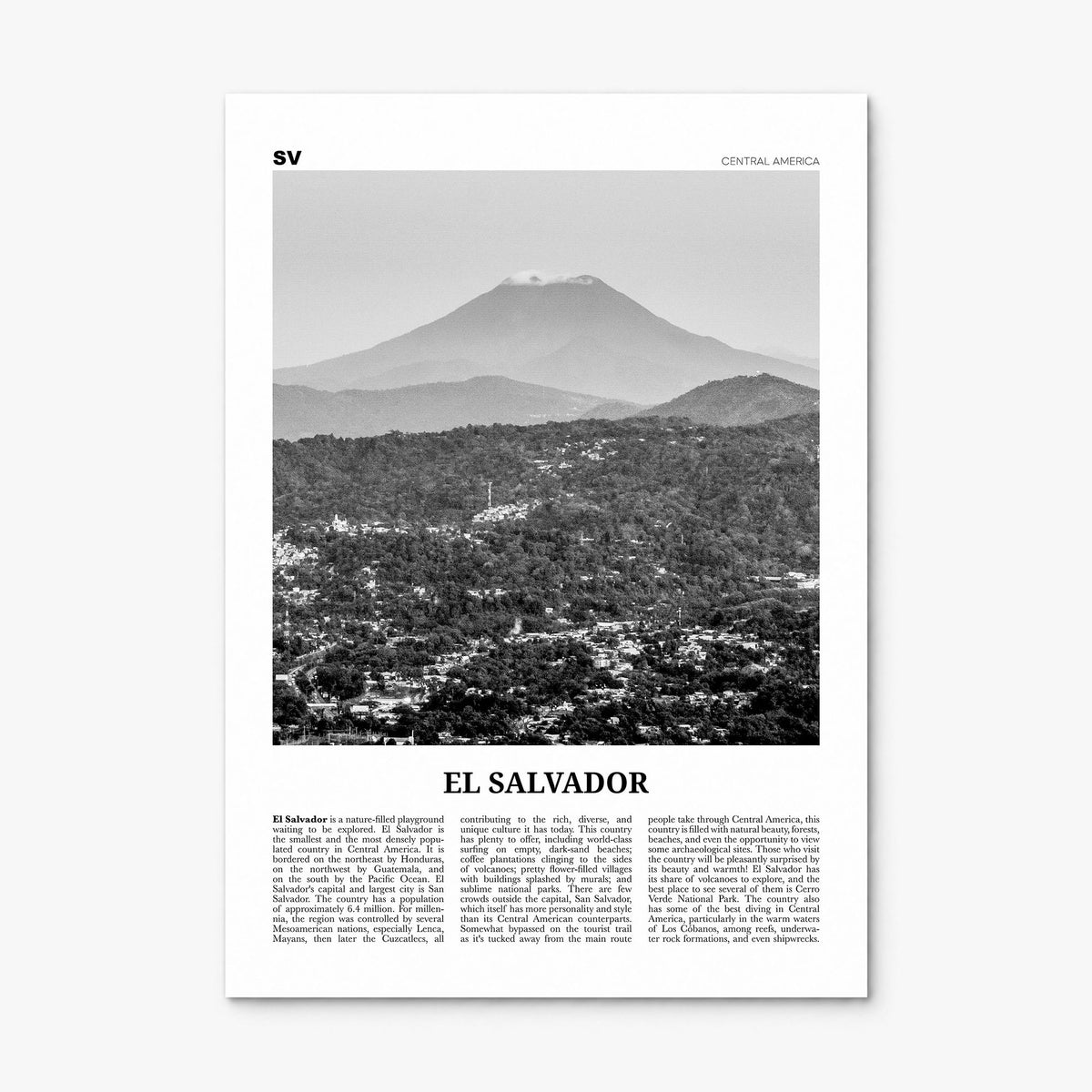 El Salvador Newspaper No 1 Poster, print only (unframed)