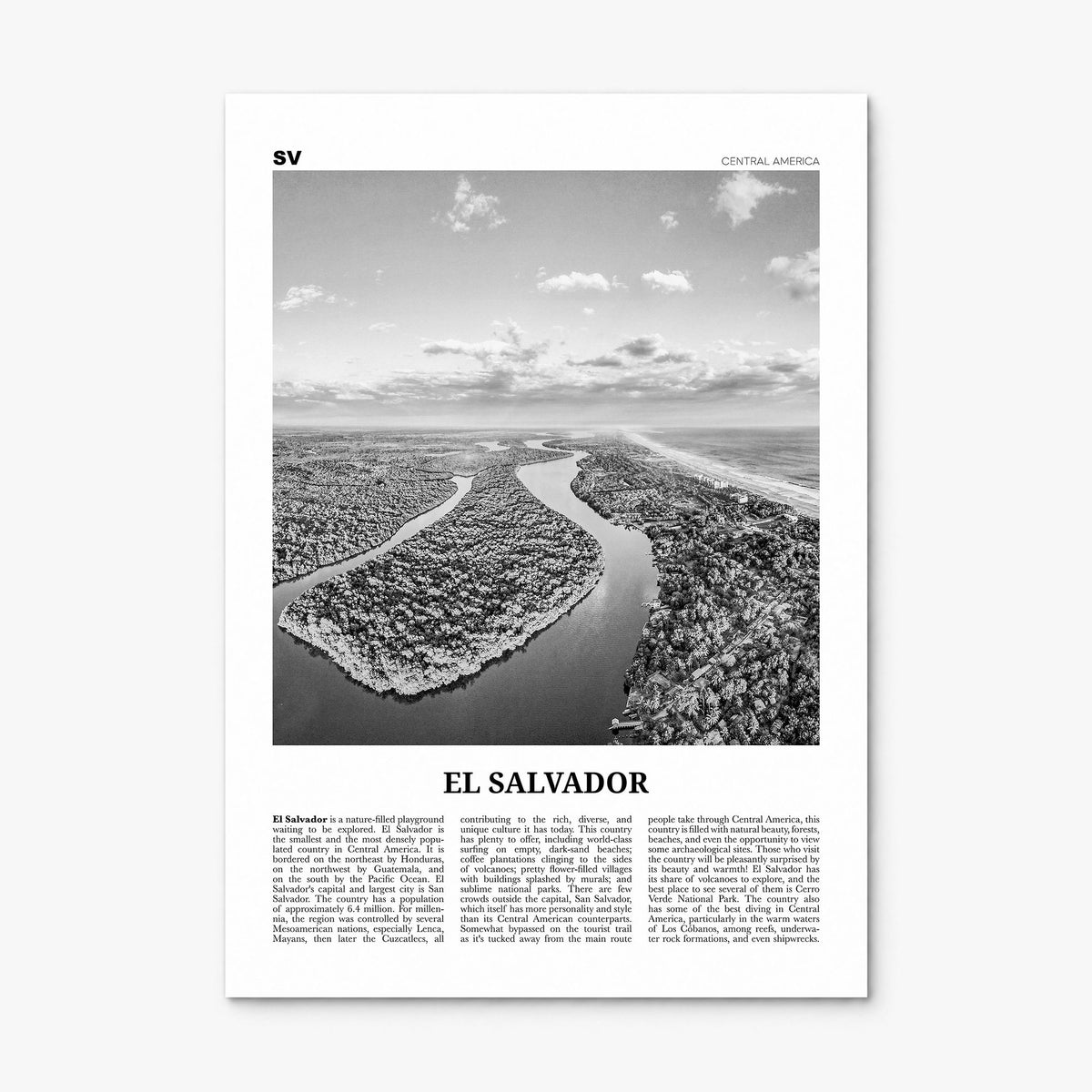 El Salvador Newspaper No 2 Poster, print only (unframed)