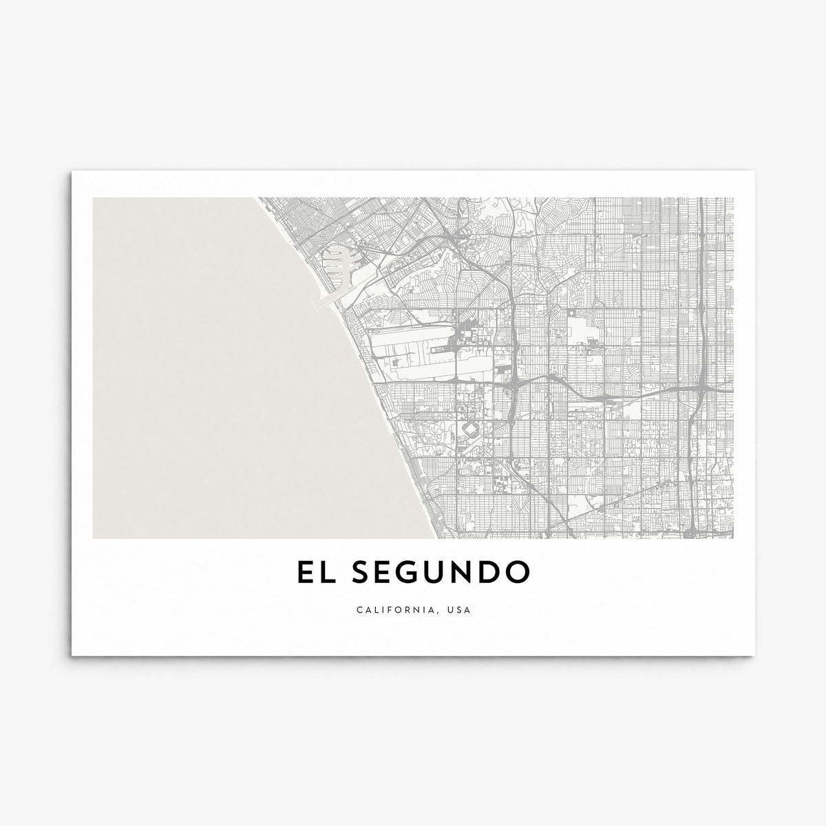 El Segundo Map Poster, print only (unframed)