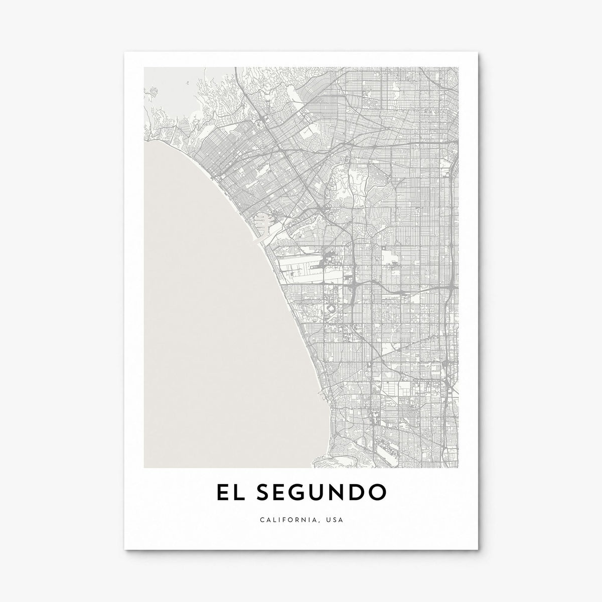 El Segundo Map Poster, print only (unframed)