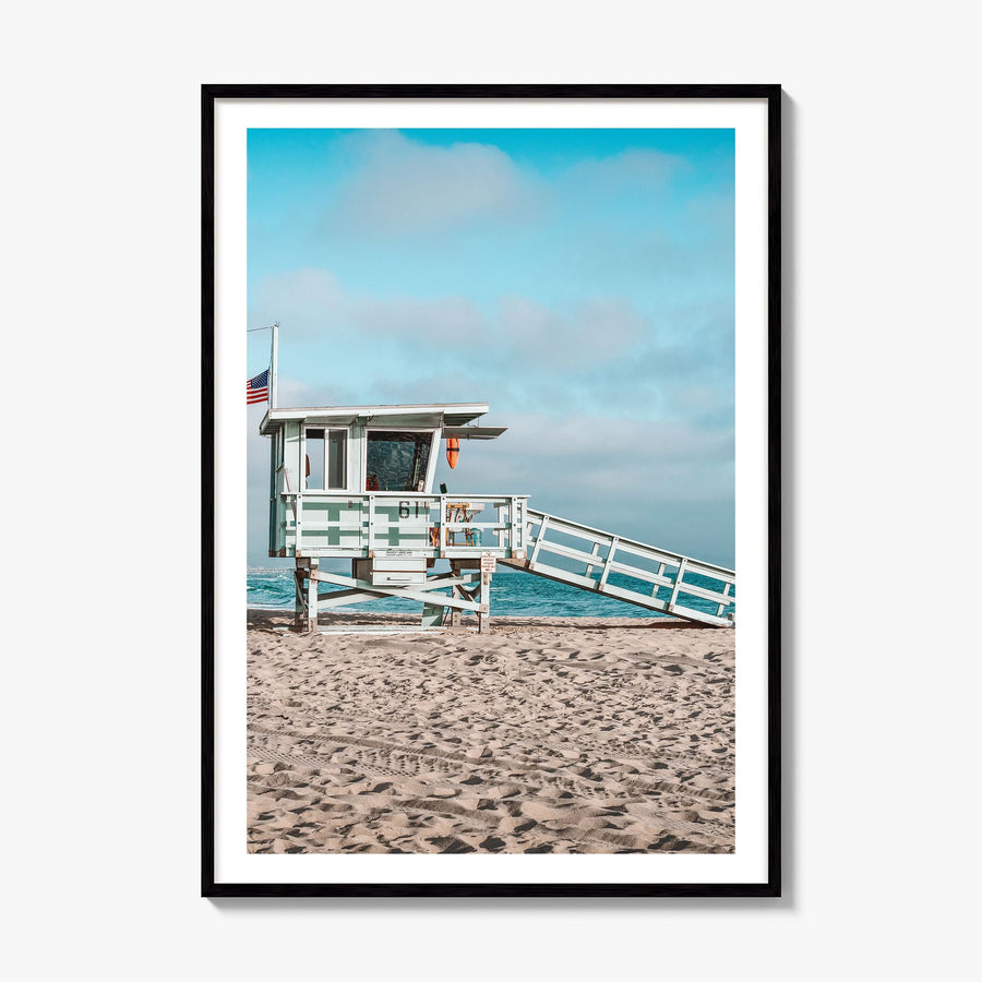 El Segundo Photo Poster, framed poster mockup, white border