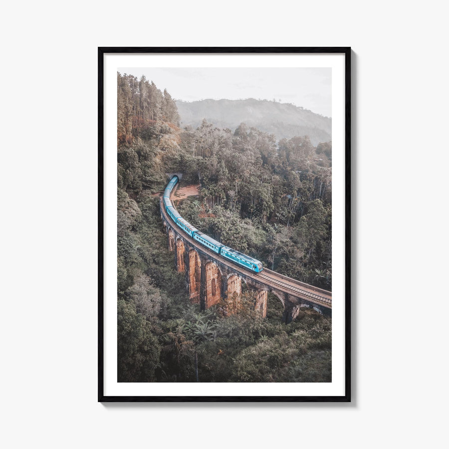 Ella Nine colorful photo poster of Sri Lanka – vertical wall art, unframed print shown in interior mockup