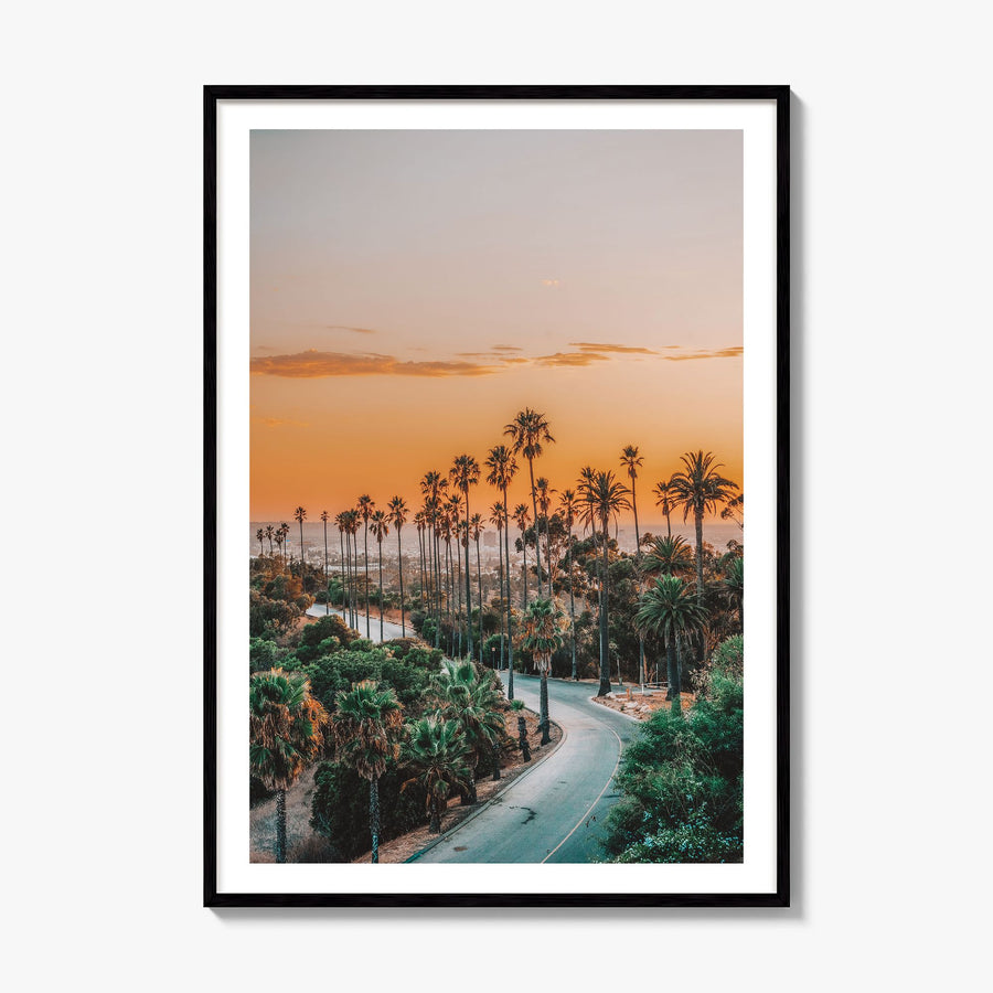 Elysian Park Photo Poster, framed poster mockup, white border