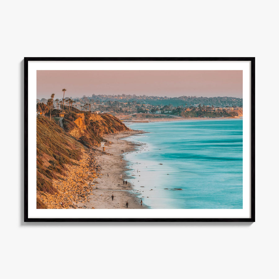 Encinitas Photo Poster, framed poster mockup, white border