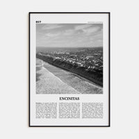 Encinitas No 2 Poster None / 8x12 in Nbourhood Travel B&W Poster