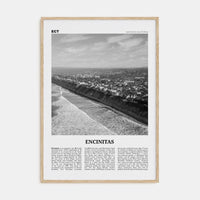 Encinitas No 2 Poster Natural Wood / 8x12 in Nbourhood Travel B&W Poster