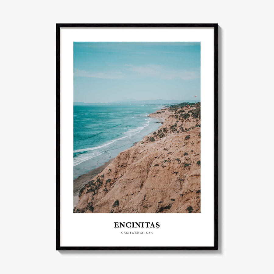 Encinitas Classic Poster, framed poster mockup