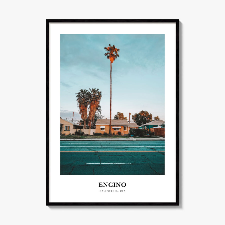 Encino Classic Poster, framed poster mockup