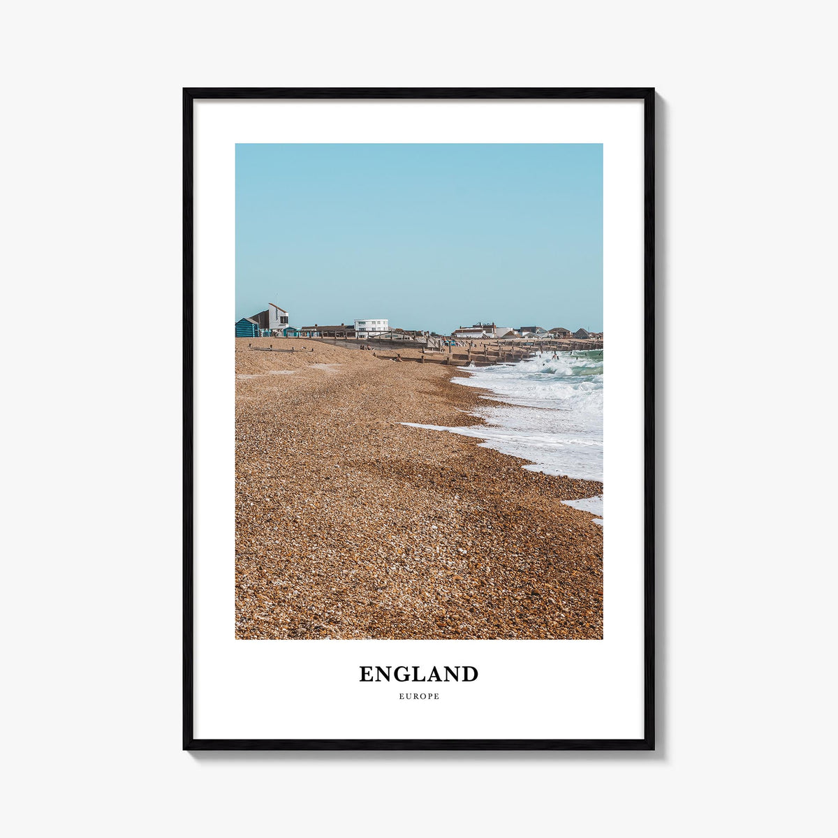 England colorful classic poster of United Kingdom – vertical wall art, unframed print shown in interior mockup